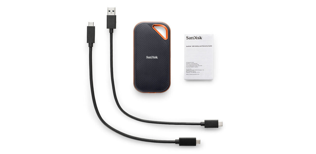 SanDisk Extreme PRO Portable 2 TB USB Type-C 3.2 Gen 2 (3.1 Gen 2) Sort