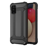 Hybrid Armor Case Tough Rugged Cover til Samsung Galaxy A03s sort