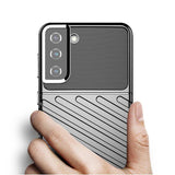 Thunder Case fleksibelt pansret cover til Samsung Galaxy S22 + (S22 Plus) sort