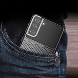 Thunder Case fleksibelt pansret cover til Samsung Galaxy S22 + (S22 Plus) sort