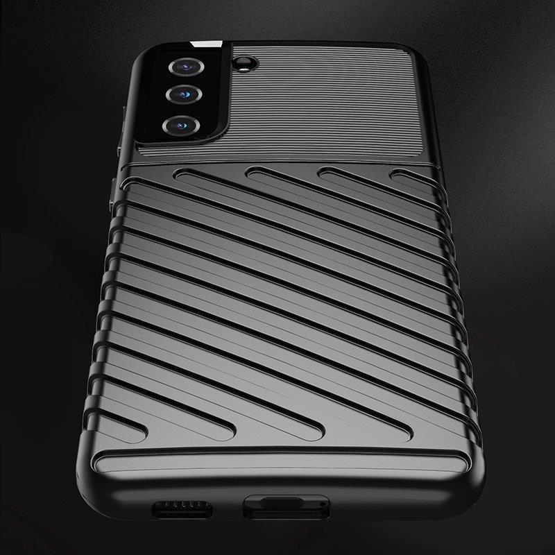 Thunder Case fleksibelt pansret cover til Samsung Galaxy S22 + (S22 Plus) blå