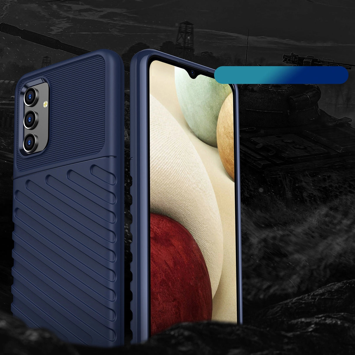 Thunder Case fleksibelt pansret cover til Samsung Galaxy A13 5G blå