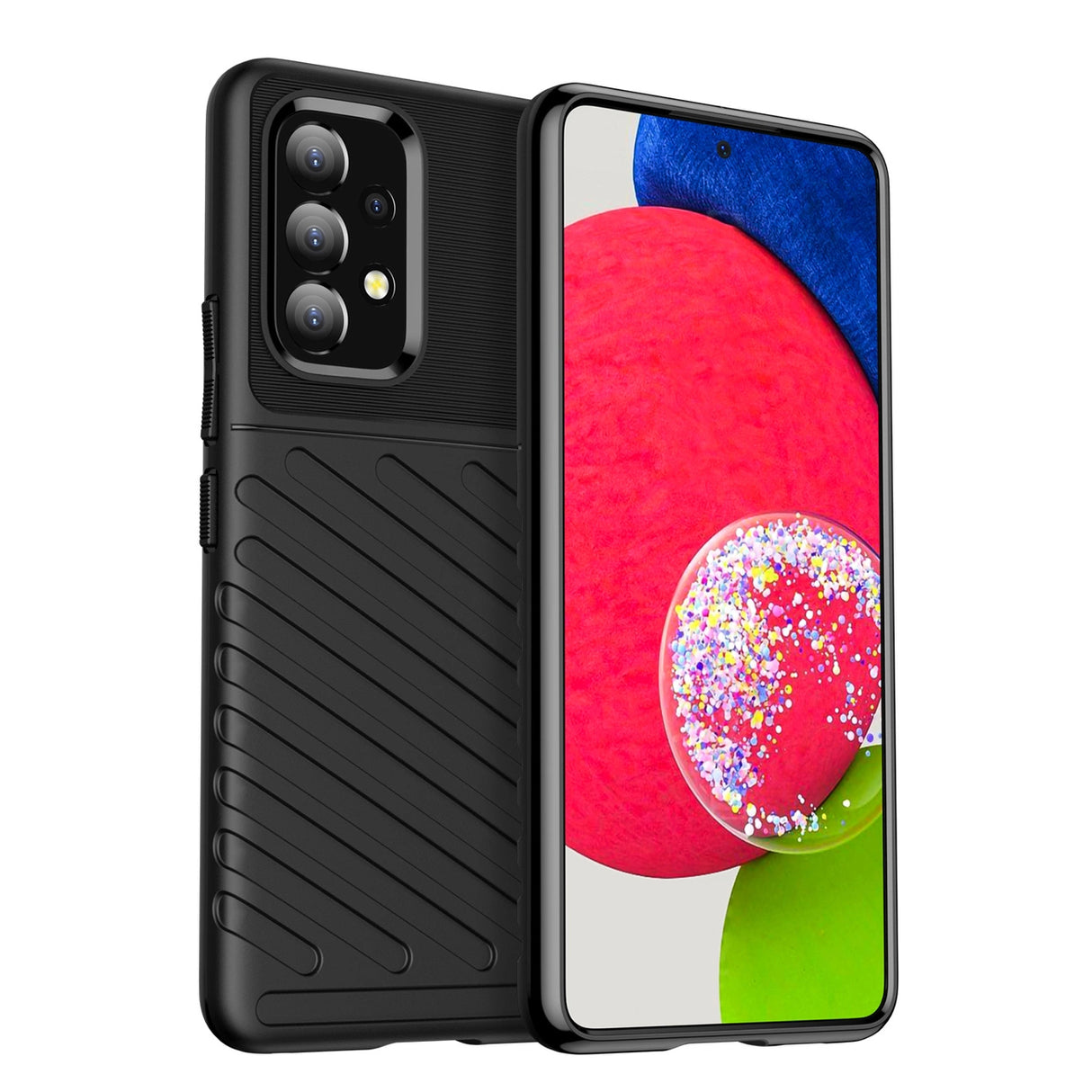 Thunder Case fleksibelt pansret cover til Samsung Galaxy A53 5G sort