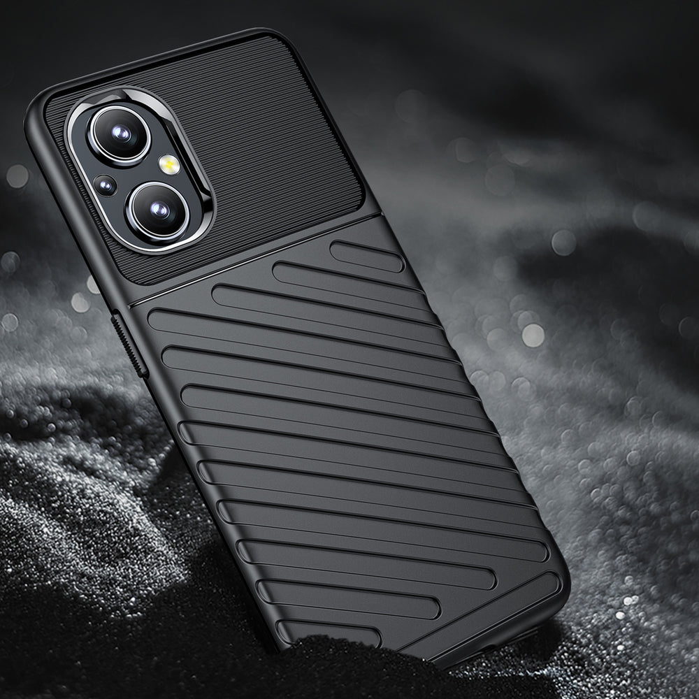 Thunder Case fleksibelt pansret cover til OnePlus Nord N20 5G sort