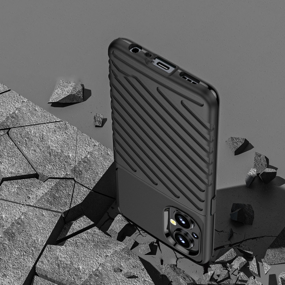 Thunder Case fleksibelt pansret cover til OnePlus Nord N20 5G sort
