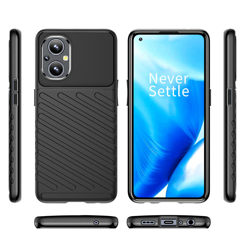 Thunder Case fleksibelt pansret cover til OnePlus Nord N20 5G sort