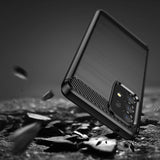 Carbon Case Flexible Cover Sleeve til Samsung Galaxy A53 5G sort