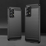 Carbon Case Flexible Cover Sleeve til Samsung Galaxy A53 5G sort
