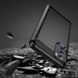 Carbon Case fleksible cover til Motorola Moto G Stylus 2022 sort