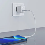 Acefast oplader GaN USB Type C 30W, PD, QC 3.0, AFC, FCP hvid (A21 hvid)
