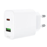 Acefast vægoplader USB Type C / USB 20W, PPS, PD, QC 3.0, AFC, FCP hvid (A25 hvid)