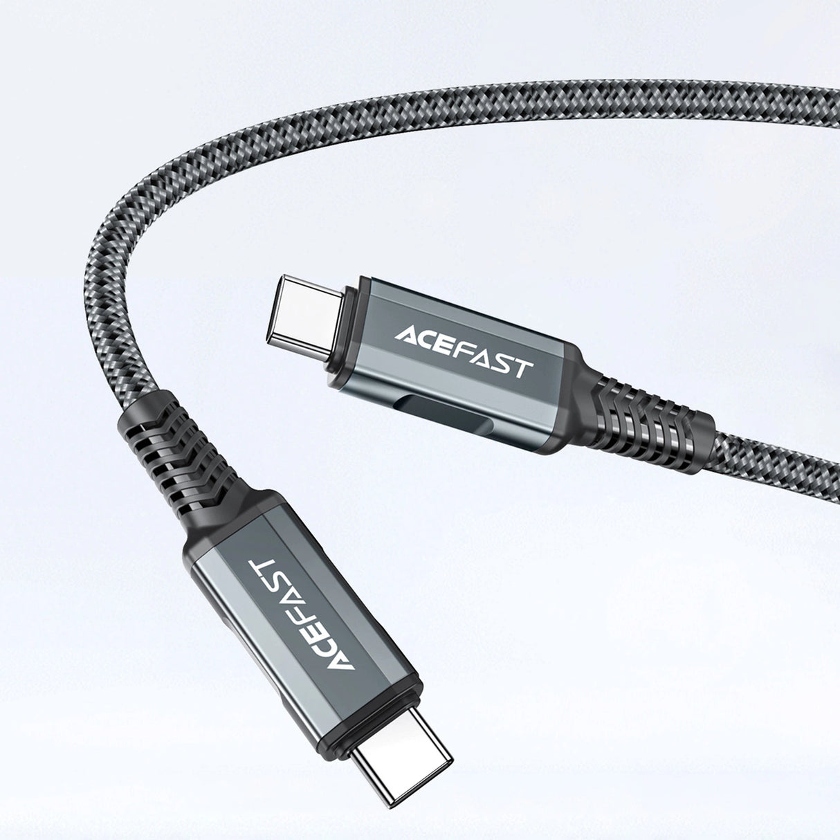 Acefast 2in1 oplader GaN 65W USB Type C / USB, adapter adapter HDMI 4K @ 60Hz (set med kabel) hvid (A17 hvid)