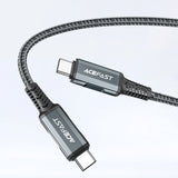 Acefast 2in1 oplader GaN 65W USB Type C / USB, adapter adapter HDMI 4K @ 60Hz (set med kabel) hvid (A17 hvid)