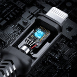 Acefast C4-01 Lightning - USB-C PD-kabel 30W 3A 480Mb/s 1,8m - sort