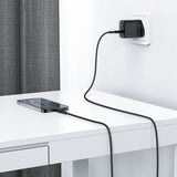 Acefast C4-01 Lightning - USB-C PD-kabel 30W 3A 480Mb/s 1,8m - sort