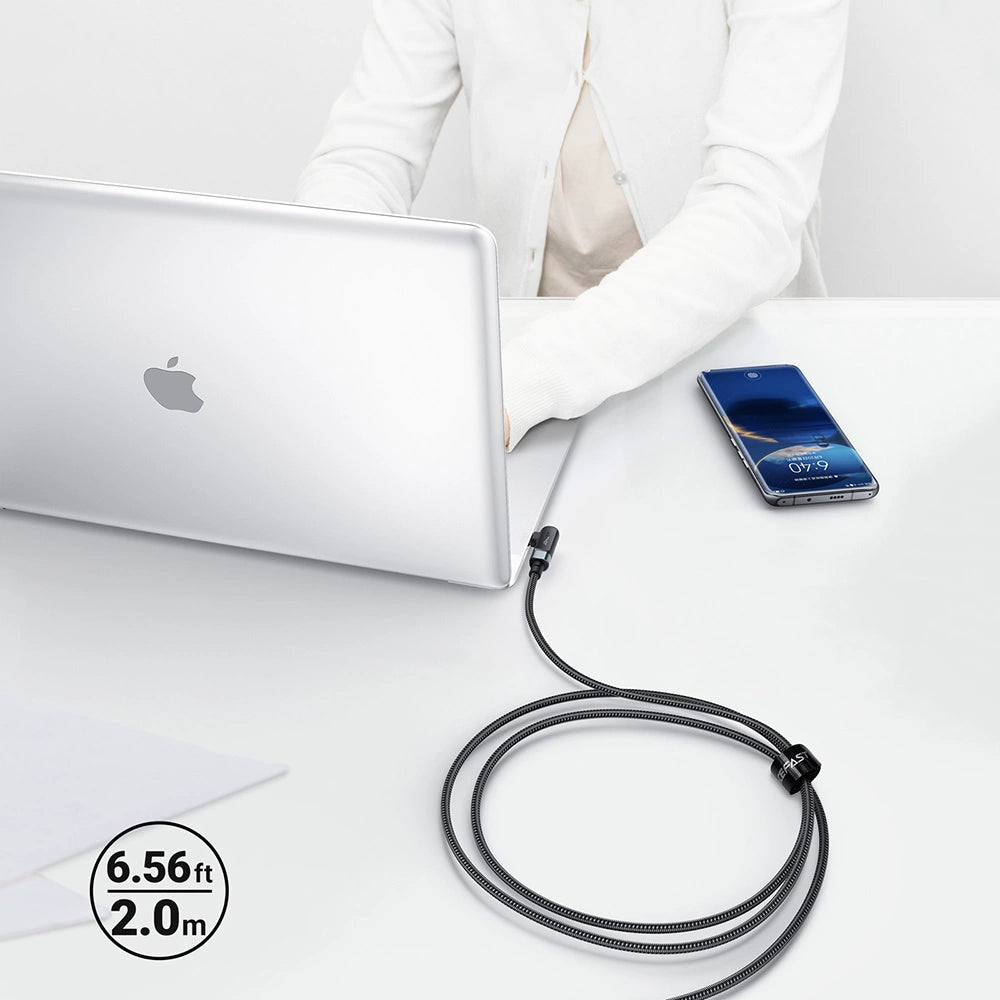 Acefast C5-03 sort USB-C - USB-C PD QC kabel 100W 5A 480Mb/s 2m - sort