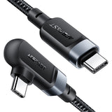 Acefast C5-03 sort USB-C - USB-C PD QC kabel 100W 5A 480Mb/s 2m - sort