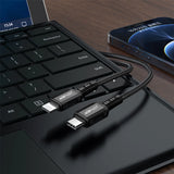 Acefast C1-01 Lightning - USB-C MFi PD kabel 30W 3A 480Mb/s 1,2m - sort