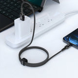 Acefast kabel MFI USB - Lightning 1,2 m, 2,4 A sort (C1-02 sort)
