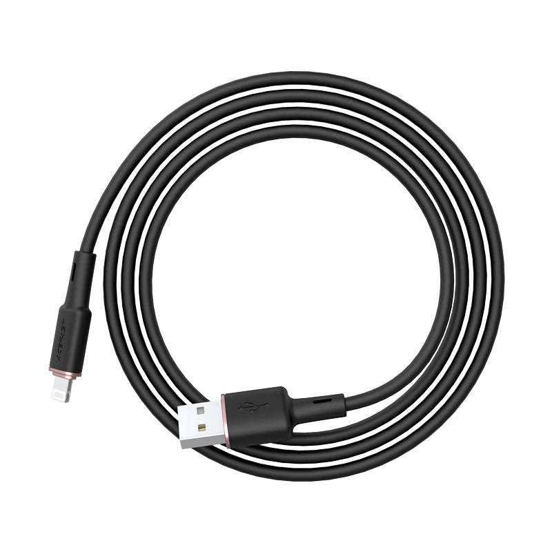 Acefast kabel MFI USB - Lightning 1,2 m, 2,4 A sort (C2-02 sort)