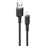 Acefast kabel MFI USB - Lightning 1,2 m, 2,4 A sort (C2-02 sort)