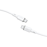 Acefast C2-03-CC USB-C - USB-C PD QC kabel 60W 3A 480Mb/s 1,2m - hvid