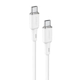 Acefast C2-03-CC USB-C - USB-C PD QC kabel 60W 3A 480Mb/s 1,2m - hvid
