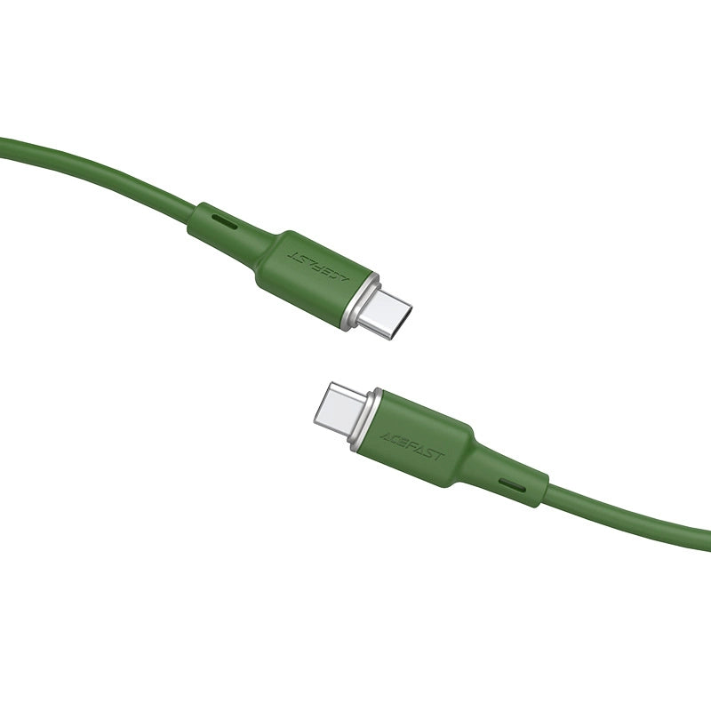 Acefast C2-03-CC USB-C - USB-C PD QC kabel 60W 3A 480Mb/s 1,2m - grøn