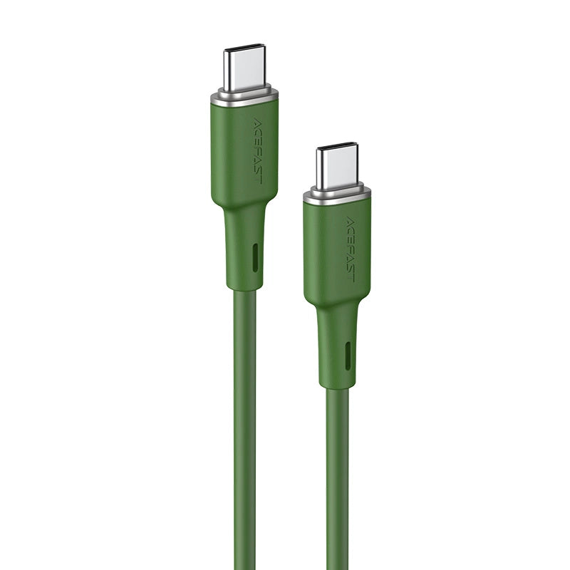 Acefast C2-03-CC USB-C - USB-C PD QC kabel 60W 3A 480Mb/s 1,2m - grøn