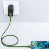 Acefast C2-03-CC USB-C - USB-C PD QC kabel 60W 3A 480Mb/s 1,2m - grøn
