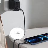 Acefast USB-kabel - USB Type C 1,2 m, 3A hvid (C2-04 hvid)
