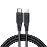 Acefast C3-01 Lightning - USB-C PD-kabel 30W 3A 480Mb/s 1,2m - hvid