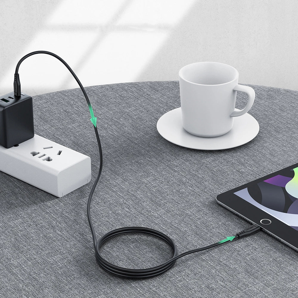 Acefast C3-01 Lightning - USB-C PD-kabel 30W 3A 480Mb/s 1,2m - hvid