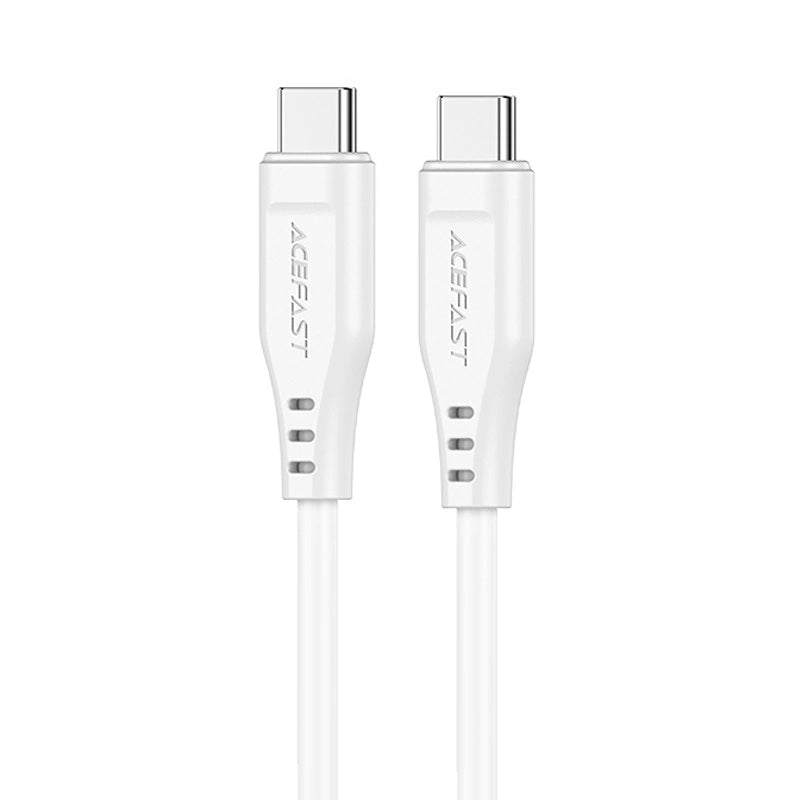 Acefast C3-03 USB-C - USB-C PD QC kabel 60W 3A 480Mb/s 1,2m - hvid