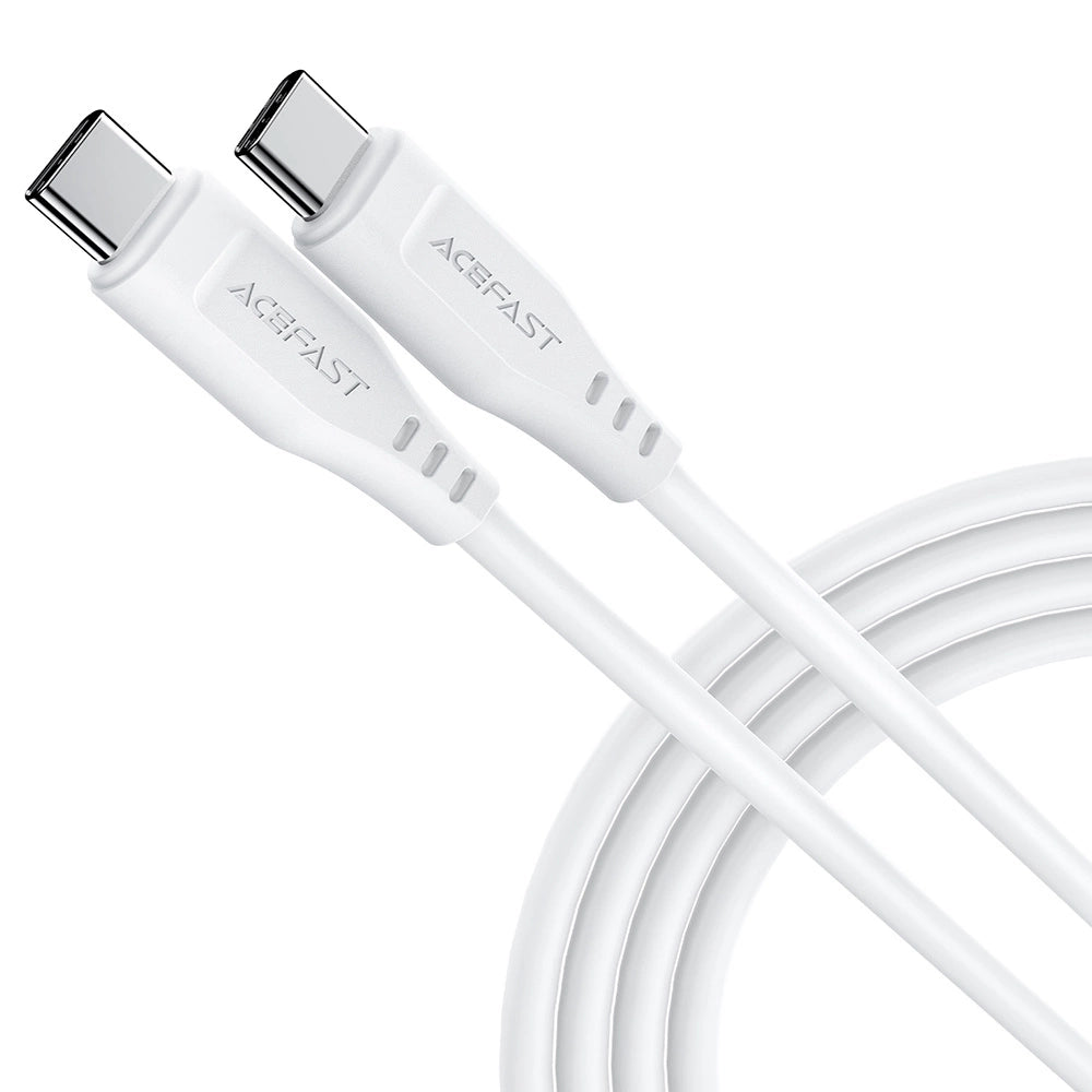 Acefast C3-03 USB-C - USB-C PD QC kabel 60W 3A 480Mb/s 1,2m - hvid