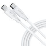 Acefast C3-03 USB-C - USB-C PD QC kabel 60W 3A 480Mb/s 1,2m - hvid