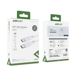 Acefast C3-03 USB-C - USB-C PD QC kabel 60W 3A 480Mb/s 1,2m - hvid