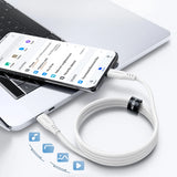 Acefast C3-03 USB-C - USB-C PD QC kabel 60W 3A 480Mb/s 1,2m - hvid