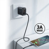 Acefast USB-kabel - USB Type C 1,2 m, 3A hvid (C3-04 hvid)