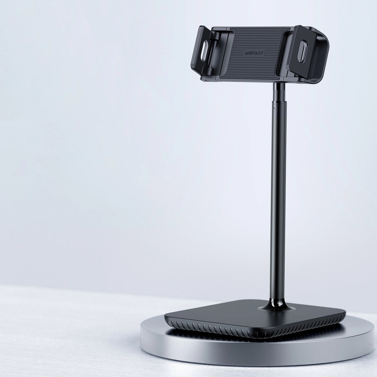 Acefast teleskopisk telefon- og tabletholder (135-230 mm bred) til skrivebordet 360° sort (E4 sort)