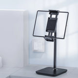 Acefast teleskopisk telefon- og tabletholder (135-230 mm bred) til skrivebordet 360° sort (E4 sort)