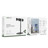 Acefast teleskopisk telefon- og tabletholder (135-230 mm bred) til skrivebordet 360° sort (E4 sort)