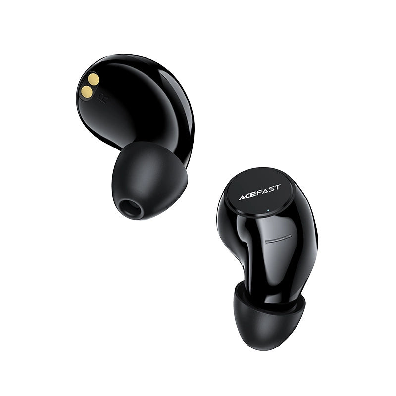 Acefast gaming in-ear trådløse hovedtelefoner TWS Bluetooth 5.2, cVc 8.0, aptX, SBC, AAC, 65ms forsinkelse vandtæt IPX4 sølv (T7 sølv)