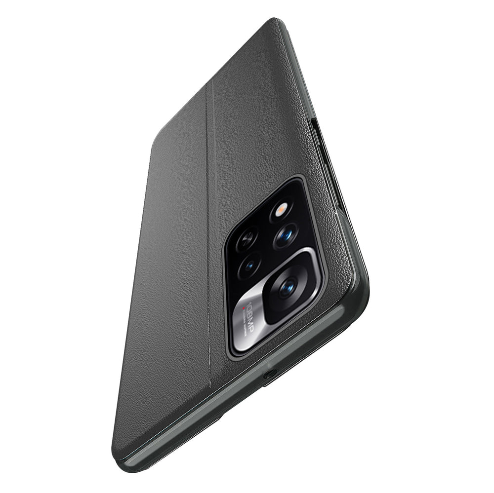 Eco læder View Case Elegant Flip Cover med Stand Funktion Poco M4 Pro 5G Red