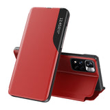 Eco læder View Case Elegant Flip Cover med Stand Funktion Poco M4 Pro 5G Red