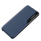 Eco læder View Case Elegant Flip Cover med Stand Funktion Poco M4 Pro 5G Blue