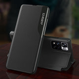 Eco læder View Case Elegant Flip Cover med Stand Funktion Poco M4 Pro 5G Blue