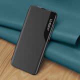 Eco læder View Case Elegant Flip Cover med Stand Funktion Poco M4 Pro 5G Blue