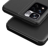 Eco Leather View Case Elegant Flip Cover Stand Function Poco M4 Pro 5G Sort