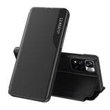 Eco Leather View Case Elegant Flip Cover Stand Function Poco M4 Pro 5G Sort